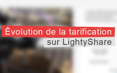 Évolution de la tarification sur LightyShare